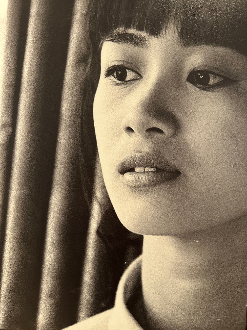 Nhiều người khó nhận ra Hồng Nhung thời trẻ với những bức ảnh nữ ca sĩ tạo dáng nghiêm nghị. Ảnh: Dương Minh Long.