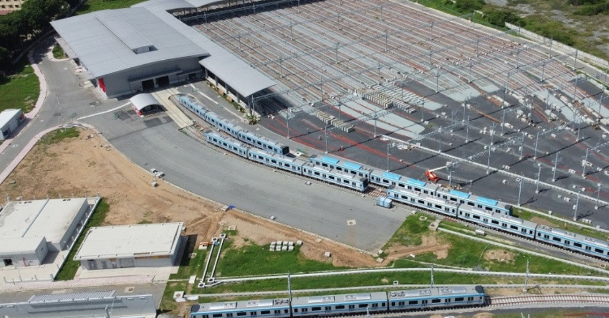 Khu depot Long Bình của tuyến metro số 1. Ảnh: Tuấn Kiệt. Khu depot Long Bình của tuyến metro số 1. Ảnh: Tuấn Kiệt.