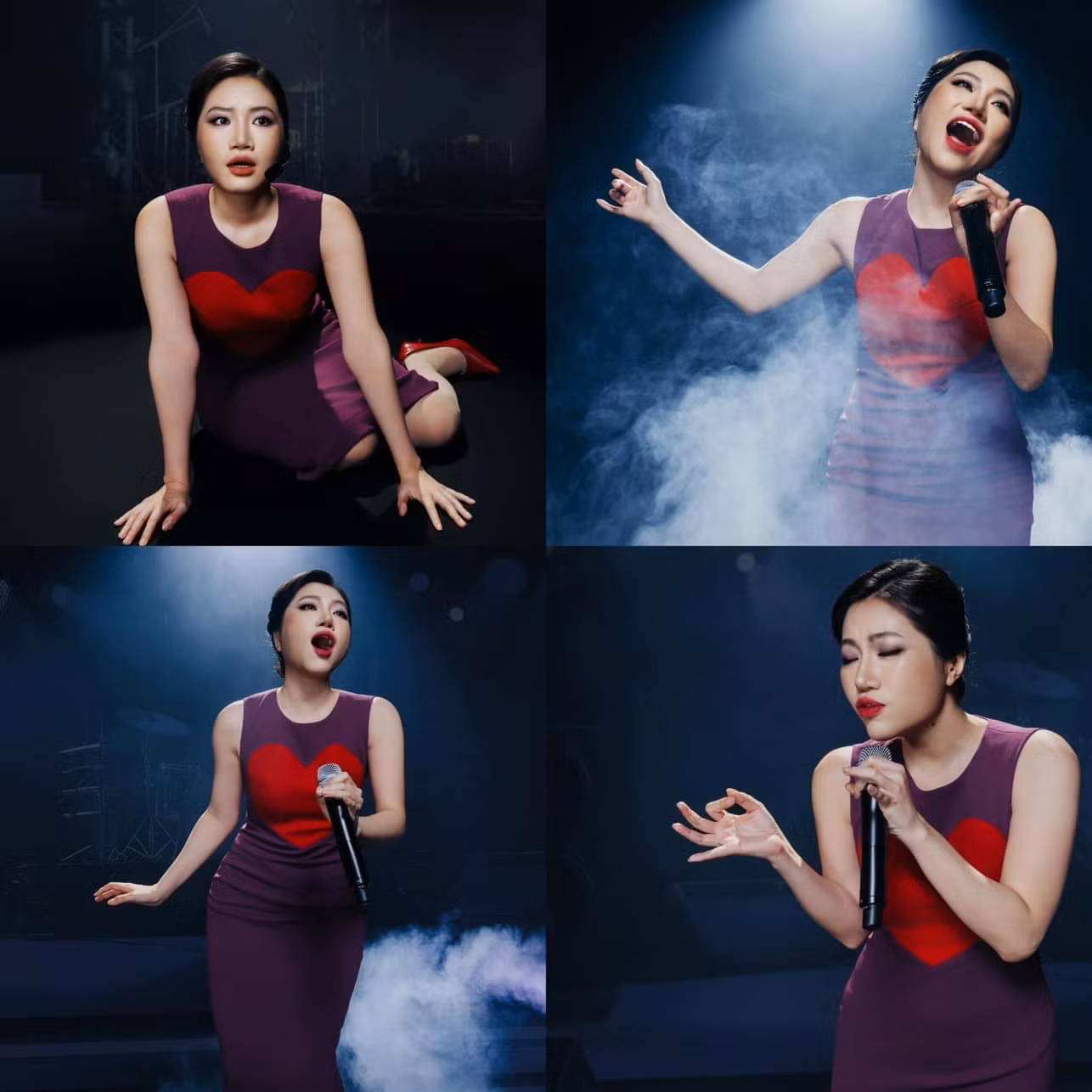 Orange tái hiện khoảnh khắc hài hước của diva Mỹ Linh tại chương trình Chị đẹp đạp gió rẽ sóng. Nữ ca sĩ còn mô phỏng phong cách mở khẩu hình đặc trưng của giọng ca Hương ngọc lan.