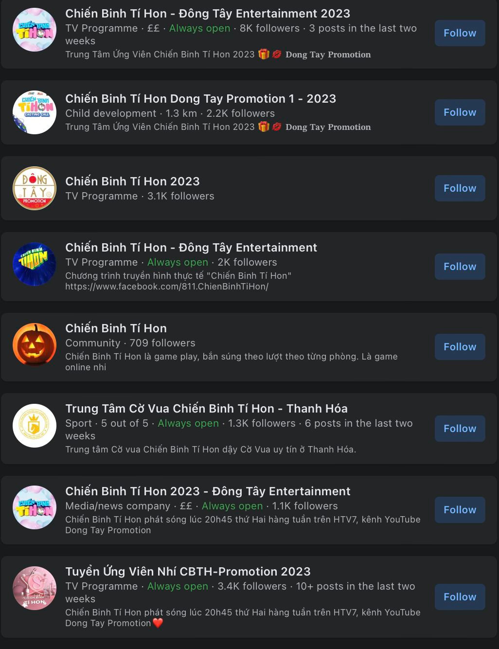 Nhiều fanpage giả mạo chương trình Nhanh như chớp nhí được lập ra để lừa đảo phụ huynh. Nhiều fanpage giả mạo chương trình Nhanh như chớp nhí được lập ra để lừa đảo phụ huynh.