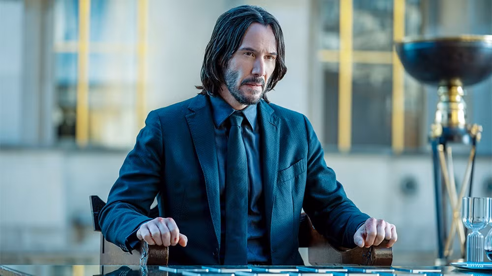 Keanu Reeves trong tạo hình sát thủ John Wick. Keanu Reeves trong tạo hình sát thủ John Wick.