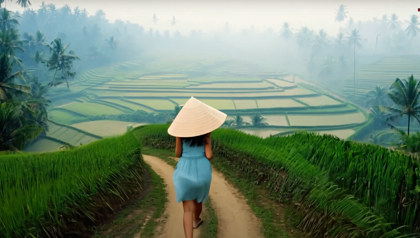 MV về miền Tây nhưng có ruộng bậc thang, đồi núi bất hợp lý. MV về miền Tây nhưng có ruộng bậc thang, đồi núi bất hợp lý.