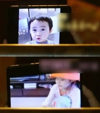 Ảnh con trai và con gái của Han Ga In. Ảnh con trai và con gái của Han Ga In.