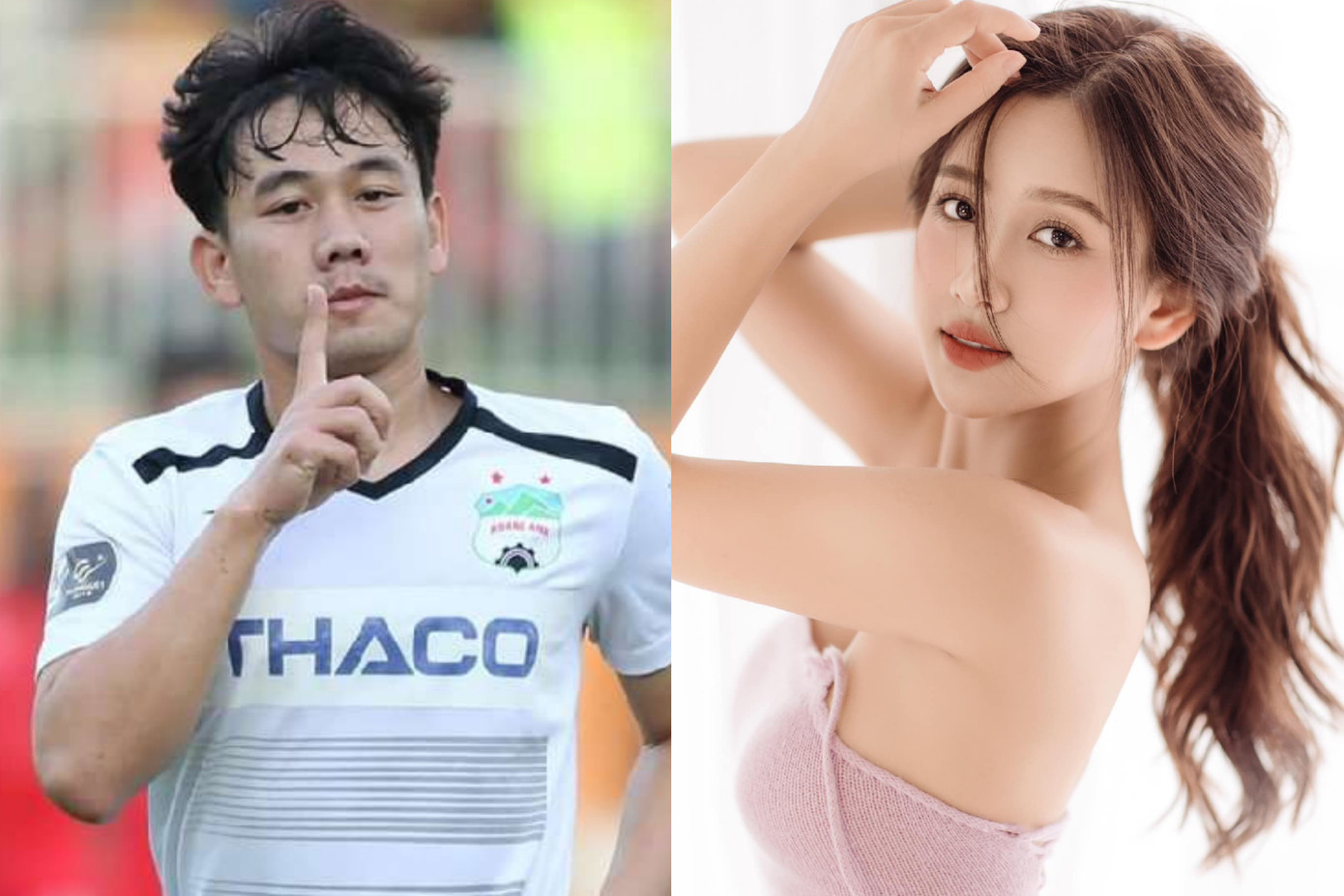 Quản lý của Bùi Thu Hương - Hoa khôi Thanh lịch 2022 - xác nhận với Tiền Phong thông tin nữ diễn viên hẹn hò cầu thủ Minh Vương được hai năm. Hiện tại, MC của đài Truyền hình Việt Nam muốn tập trung cho công việc, từ chối chia sẻ thêm thông tin về mối quan hệ.