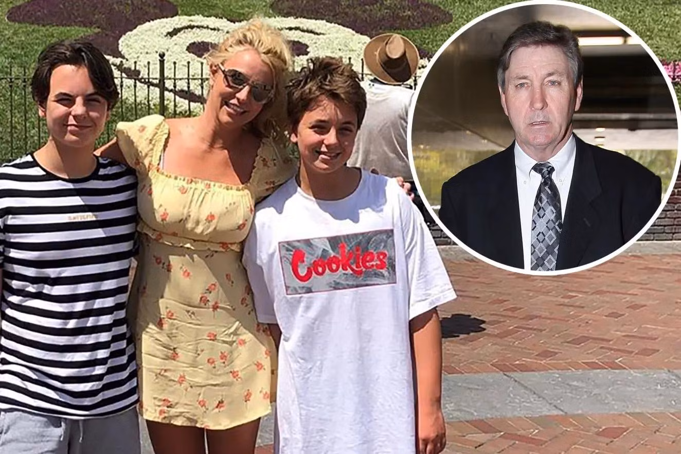 Hai con trai chưa muốn gặp lại mẹ vì Britney Spears tuyên chiến với ông ngoại. Ảnh: Dailymail.