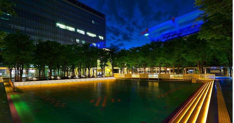 Nơi biểu diễn đêm nhạc busking show.