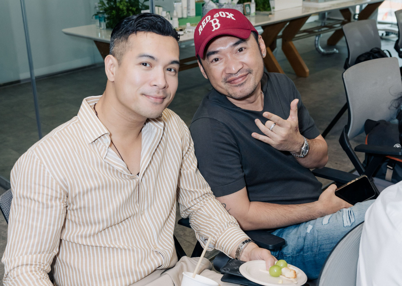 Trương Thế Vinh cùng Tiến Luật - một trong những anh trai được chú ý nhất chương trình.