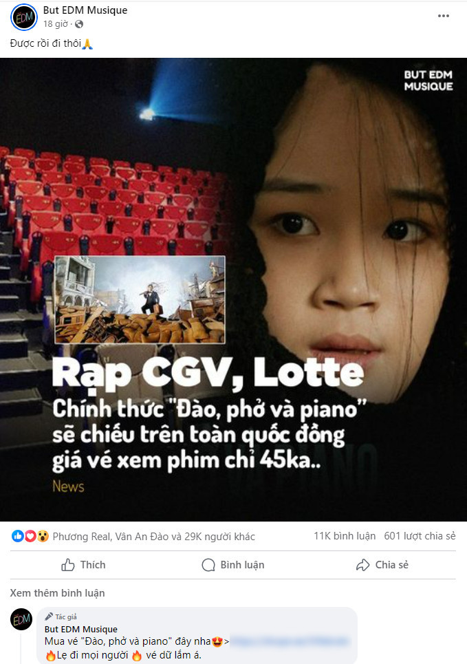 Thông tin Đào, phở và piano chiếu ở CGV và Lotte là sai. Thông tin Đào, phở và piano chiếu ở CGV và Lotte là sai.