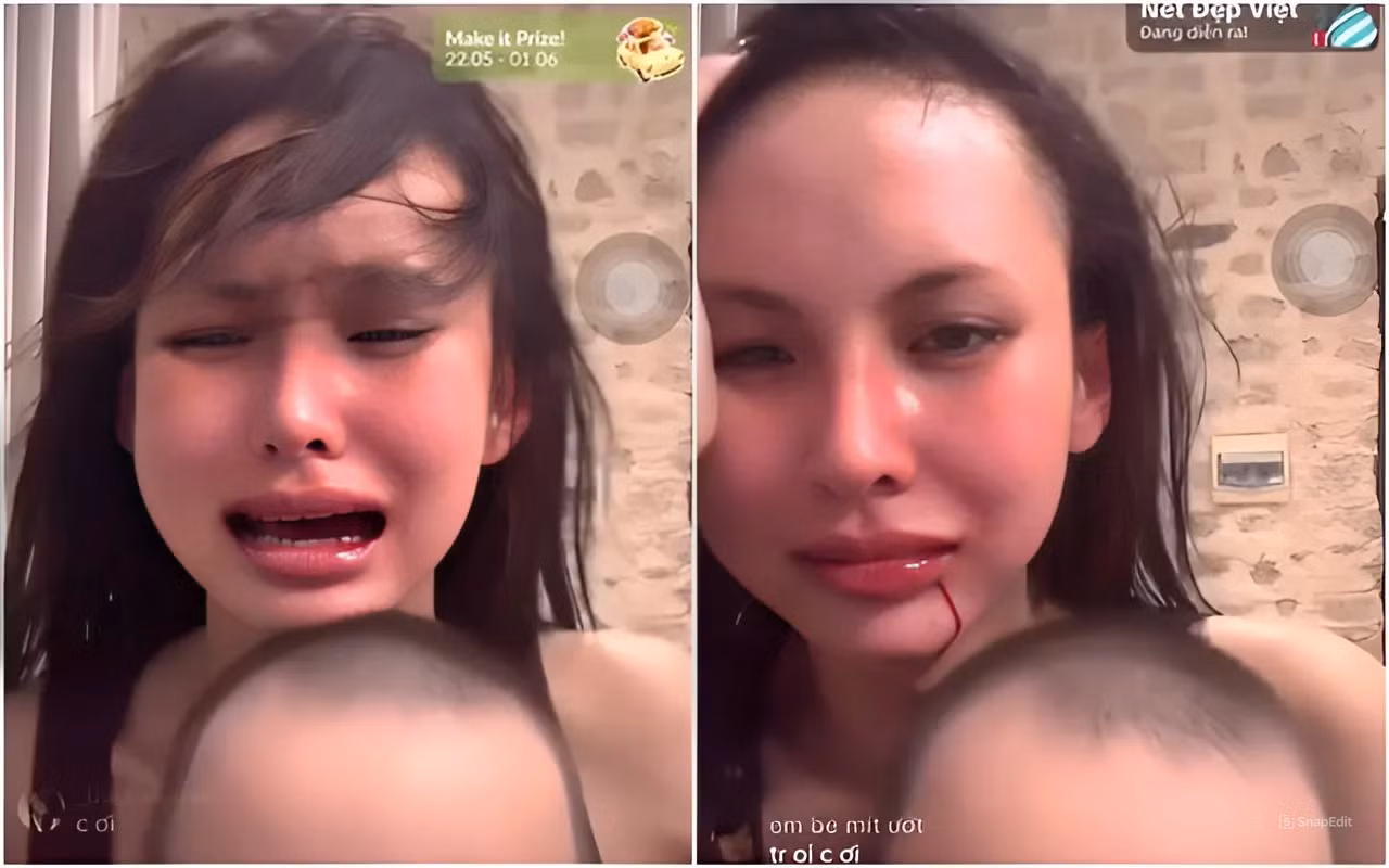 Lâm Minh khóc nức nở trong buổi livestream dậy sóng mạng xã hội.