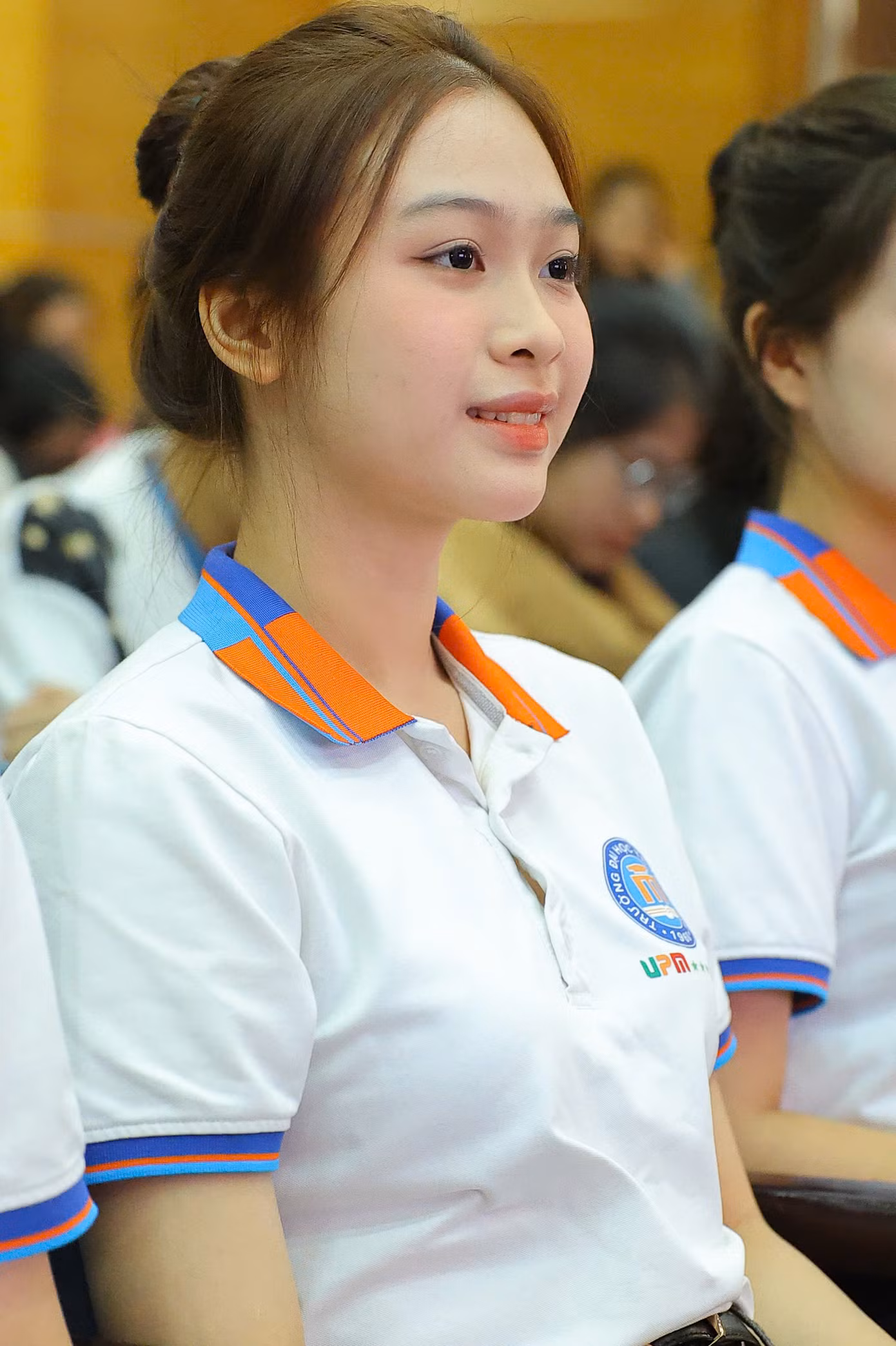 Sinh viên tham dự ngày hội tuyển sinh Hoa hậu Việt Nam 2024 có nhan sắc nổi bật, tự nhiên và hài hòa.