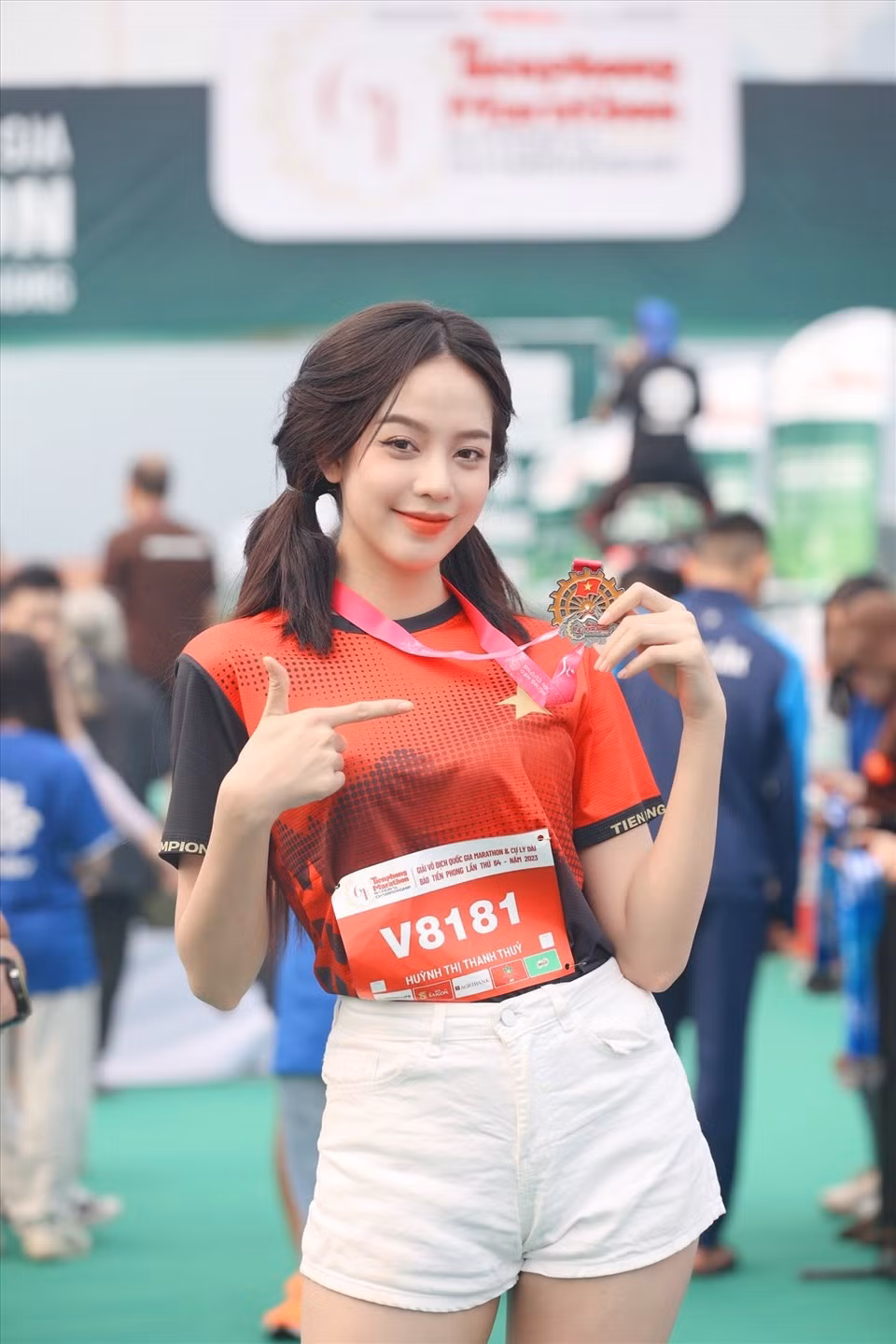 Hoa hậu Tiểu Vy và Thanh Thủy có kinh nghiệm tham gia giải chạy.