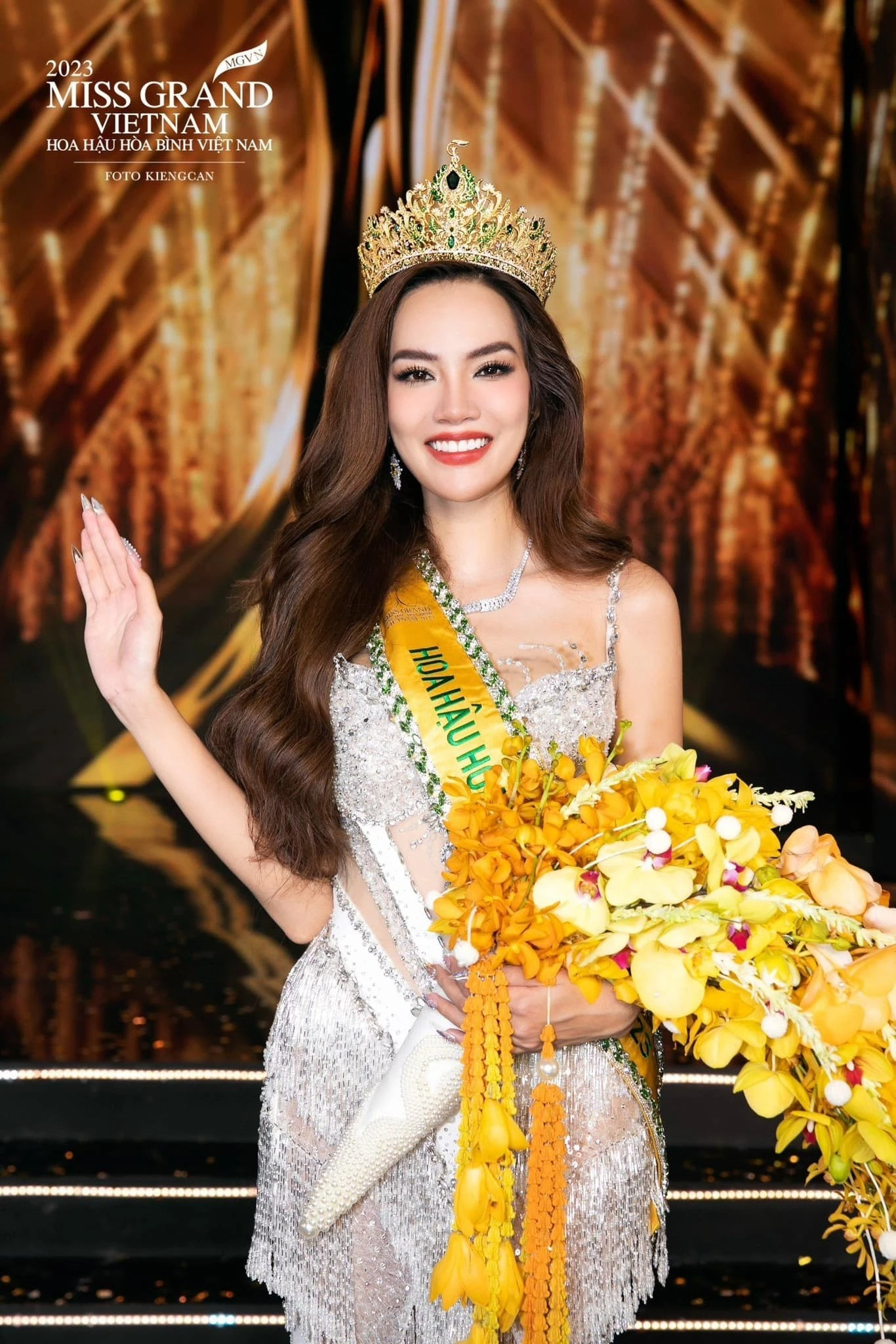 Lê Hoàng Phương trong đêm đăng quang Miss Grand Vietnam 2023. Lê Hoàng Phương trong đêm đăng quang Miss Grand Vietnam 2023.