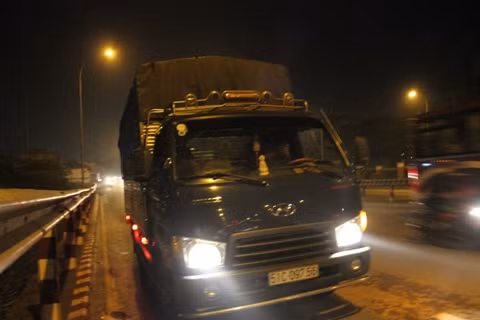 Chiếc xe tải cán chết nạn nhân