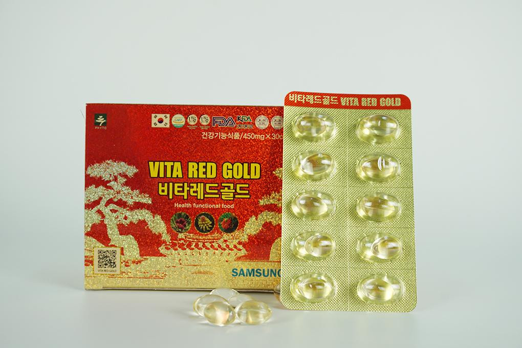 Vita Red Gold được sản xuất theo tiêu chuẩn khắt khe của Tập đoàn Samsung Bio Pharm Vita Red Gold được sản xuất theo tiêu chuẩn khắt khe của Tập đoàn Samsung Bio Pharm