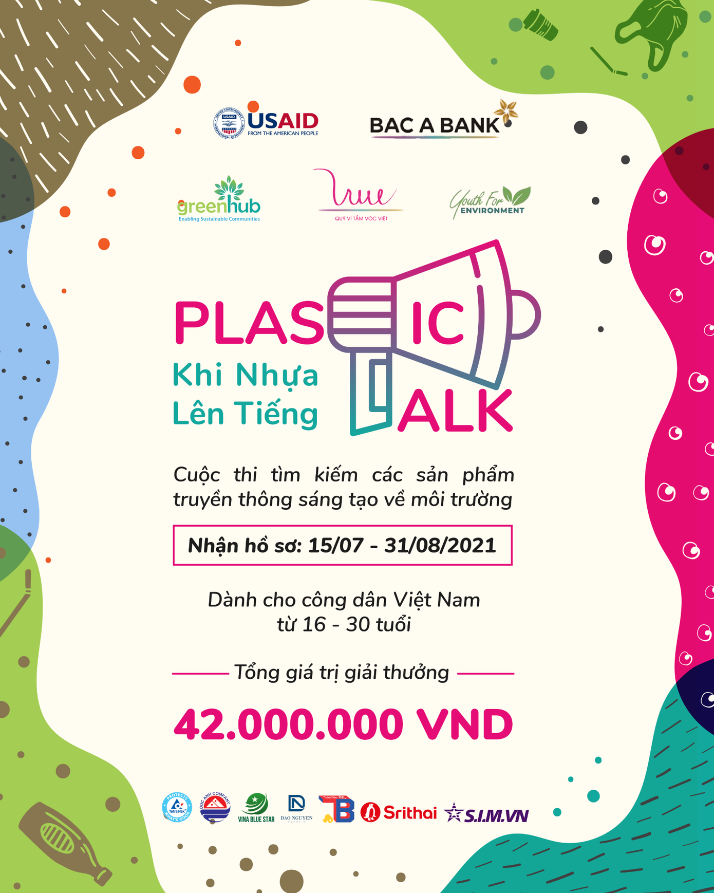 Poster cuộc thi Plastic Talk – Khi nhựa lên tiếng.