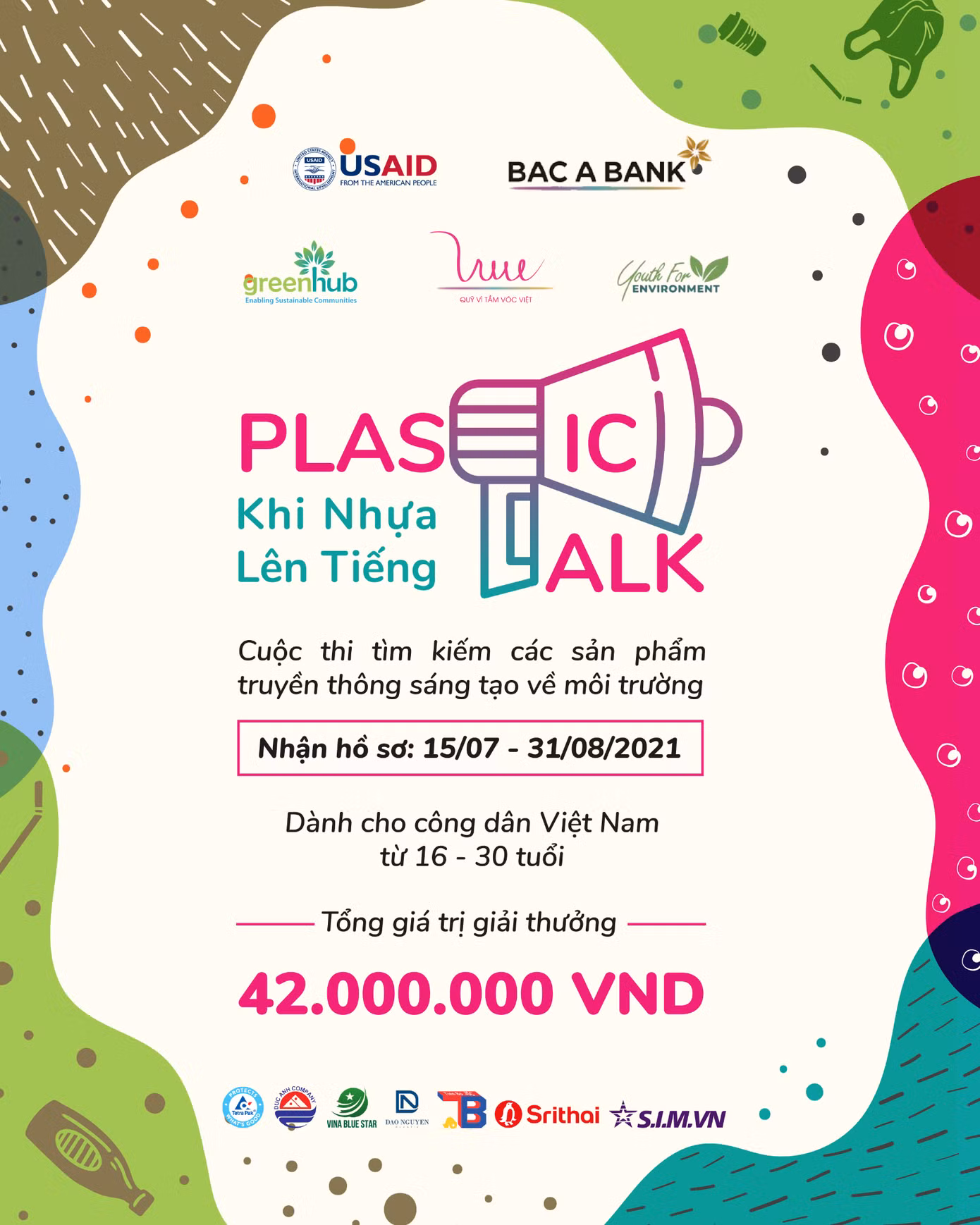 Poster cuộc thi Plastic Talk – Khi nhựa lên tiếng.