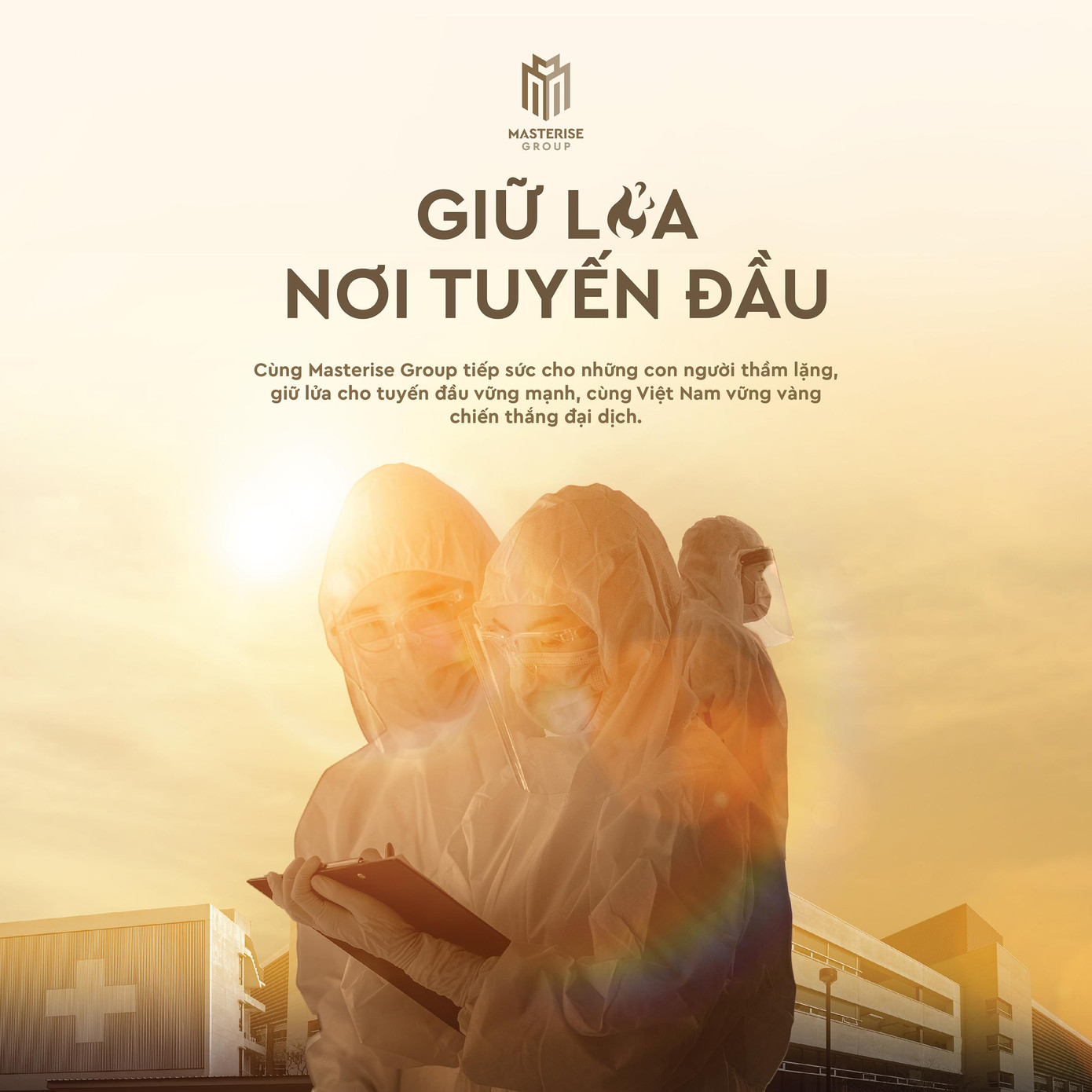 “Giữ lửa nơi tuyến đầu” là chương trình thứ 4 trong chuỗi nỗ lực cùng Việt Nam chống dịch của Masterise Group. “Giữ lửa nơi tuyến đầu” là chương trình thứ 4 trong chuỗi nỗ lực cùng Việt Nam chống dịch của Masterise Group.