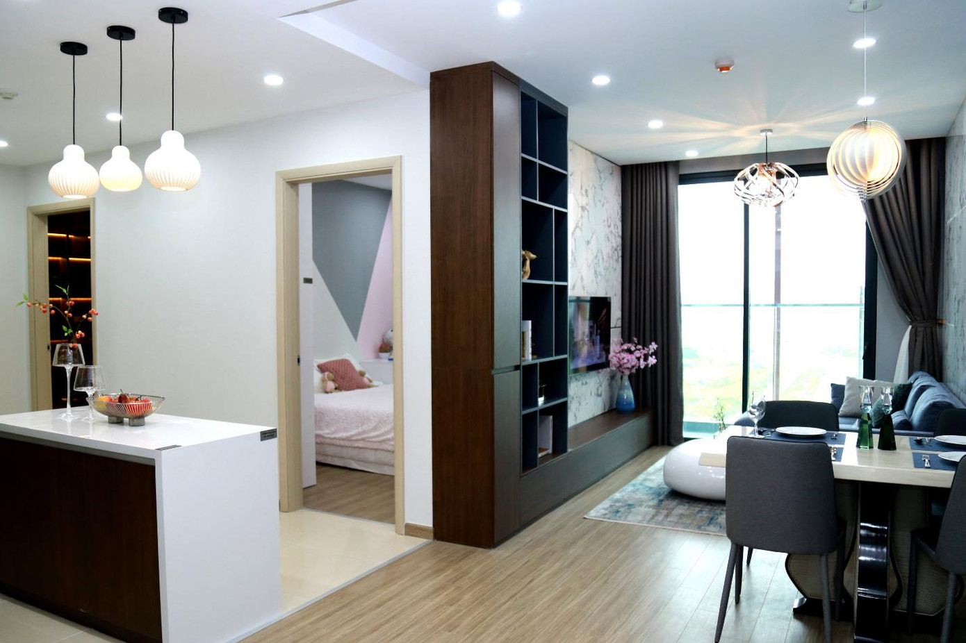 Một góc căn hộ mẫu tại Anland Lakeview