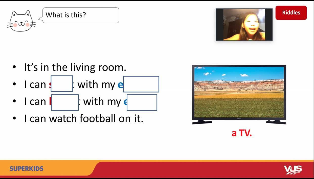 Hình thức trực tuyến giúp các em đảm bảo an toàn, phòng chống dịch.