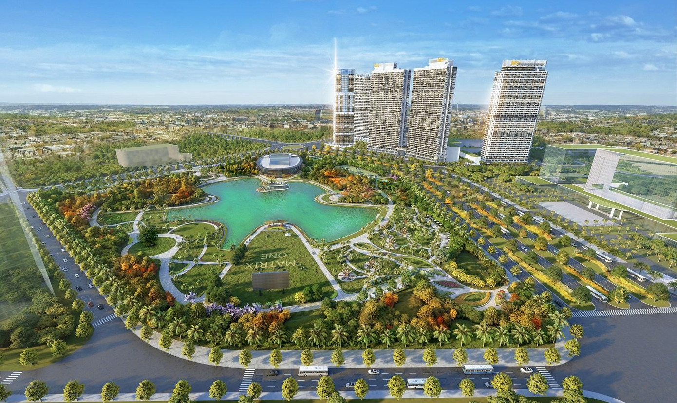 Tổ hợp hạng A The Matrix One nằm đối diện công viên 14ha xanh mát Tổ hợp hạng A The Matrix One nằm đối diện công viên 14ha xanh mát