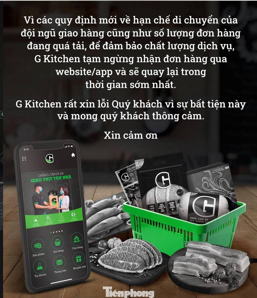 Các đơn vị bán bán hàng đều tạm ngưng giao hàng và bán hàng trực tuyến, chỉ phục vụ khách tại chỗ.