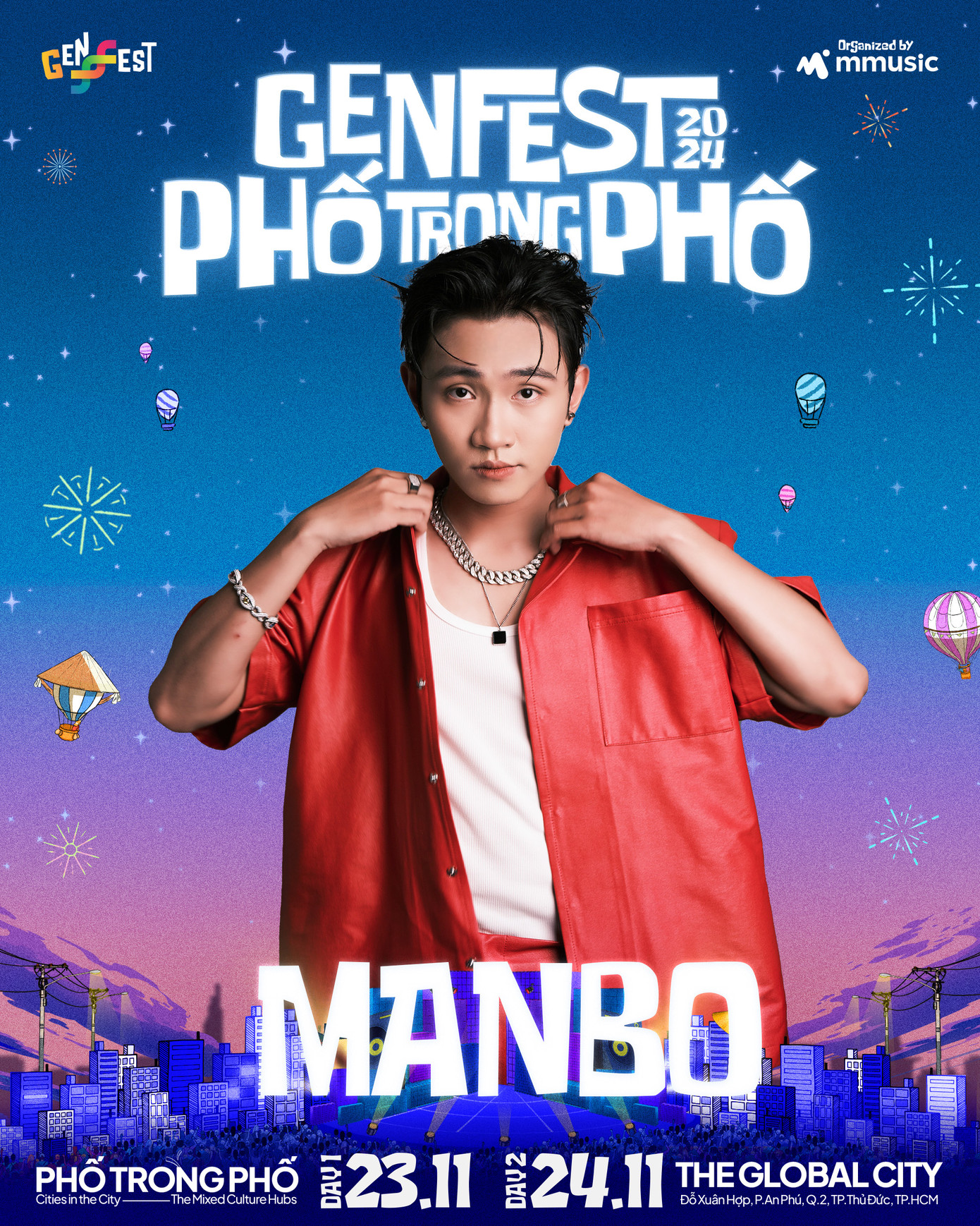 MAMBO - "chàng thơ" của HIEUTHUHAI cũng sẽ xuất hiện trong sự kiện âm nhạc này. MAMBO - "chàng thơ" của HIEUTHUHAI cũng sẽ xuất hiện trong sự kiện âm nhạc này.