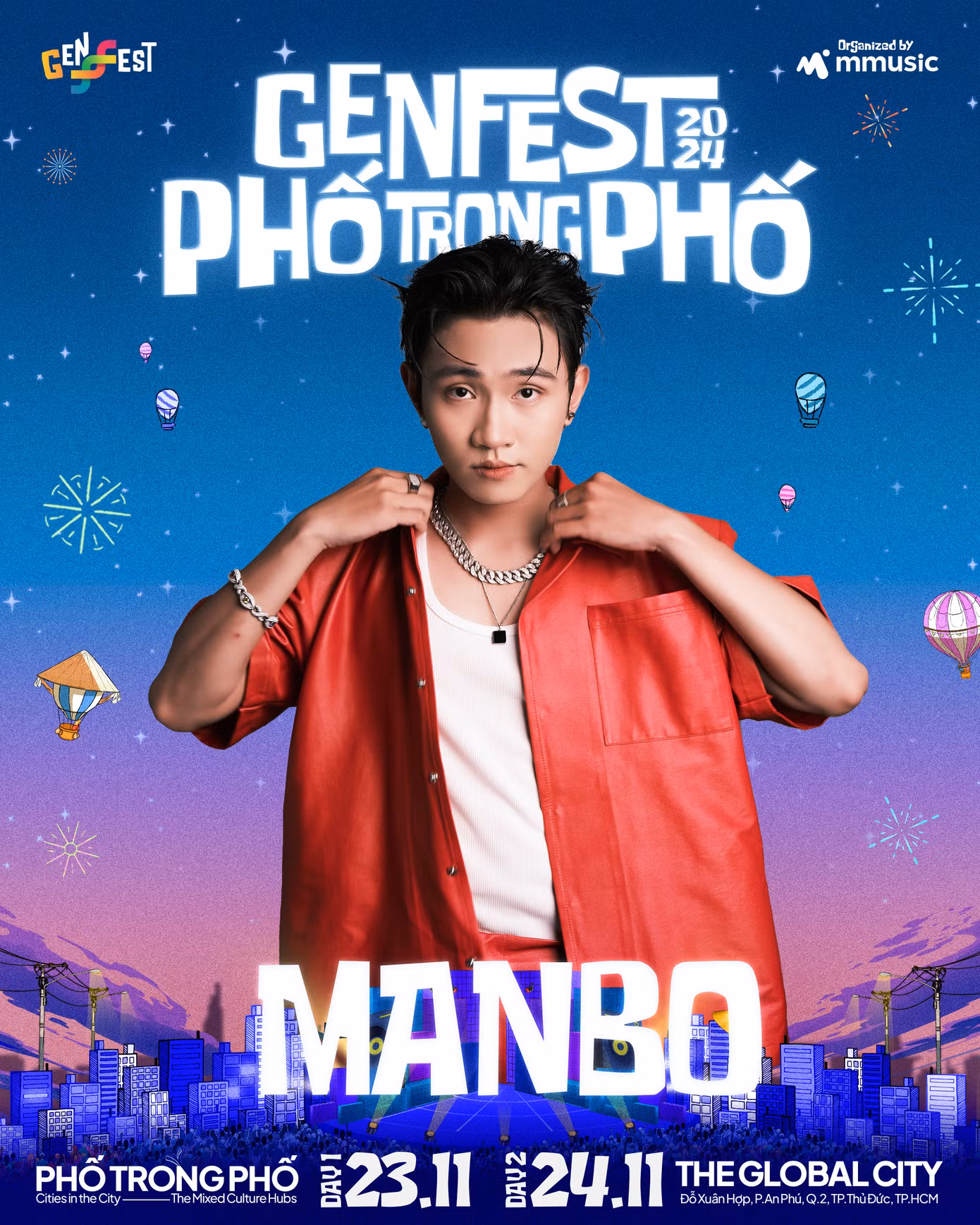 MAMBO - "chàng thơ" của HIEUTHUHAI cũng sẽ xuất hiện trong sự kiện âm nhạc này.