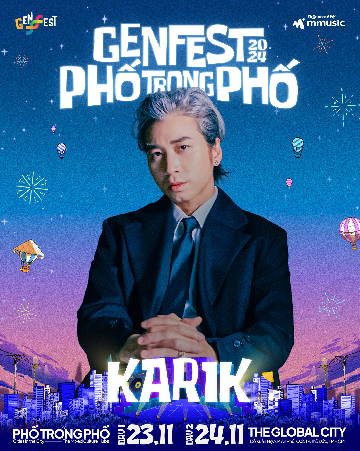Karik 'bật mí' sẽ mang đến những điều thú vị trong lễ hội âm nhạc lớn nhất cuối năm này. Karik 'bật mí' sẽ mang đến những điều thú vị trong lễ hội âm nhạc lớn nhất cuối năm này.
