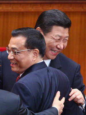 Phó chủ tịch Trung Quốc Tập Cận Bình (phải) và Phó thủ tướng Trung Quốc Lý Khắc Cường (trái). Ảnh: Getty Images. Phó chủ tịch Trung Quốc Tập Cận Bình (phải) và Phó thủ tướng Trung Quốc Lý Khắc Cường (trái). Ảnh: Getty Images