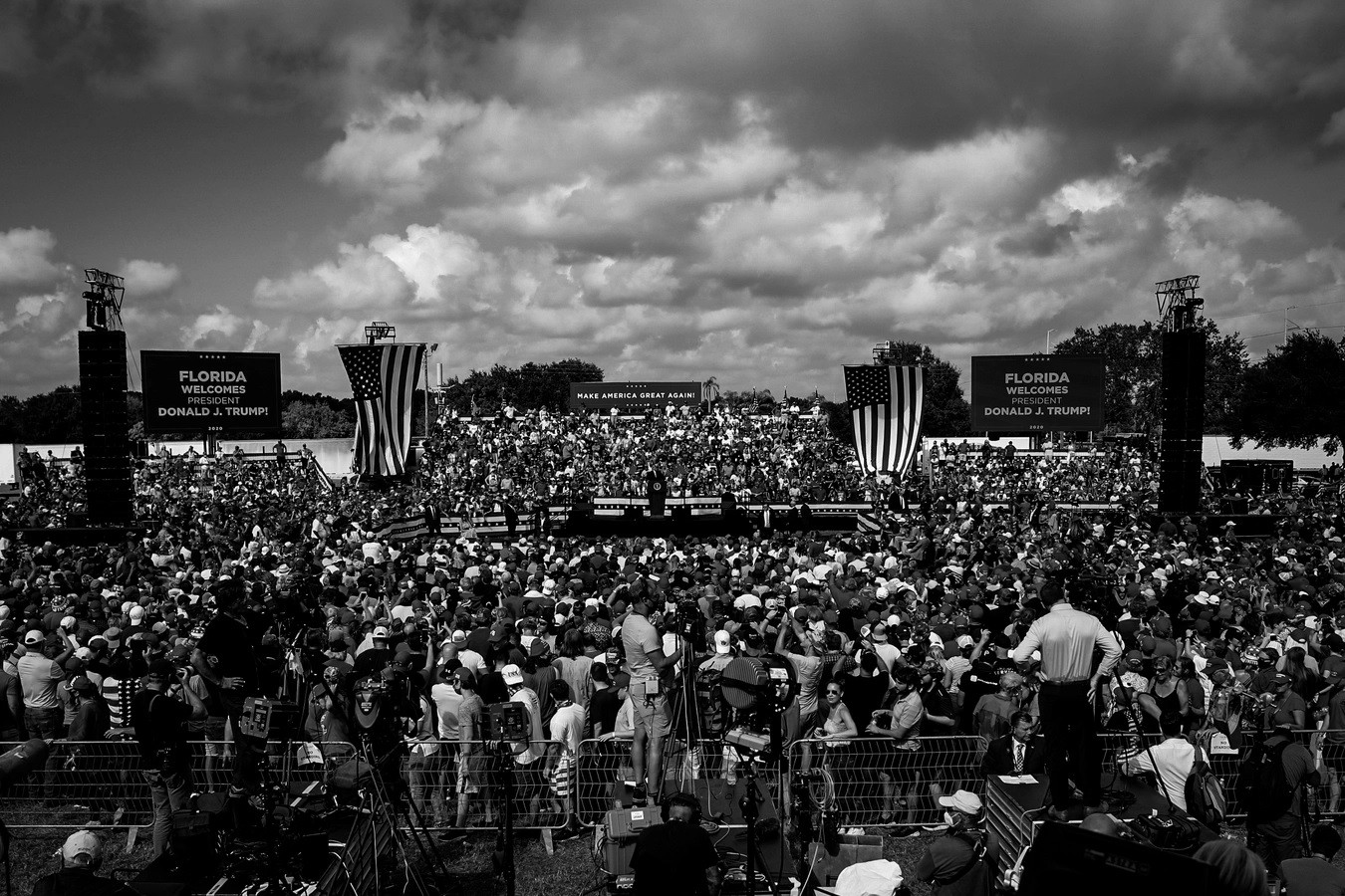 Ông Donald Trump phát biểu ngày 29/10/2020 tại thành phố Tampa. Ảnh: Getty Images. Ông Donald Trump phát biểu ngày 29/10/2020 tại thành phố Tampa. Ảnh: Getty Images.
