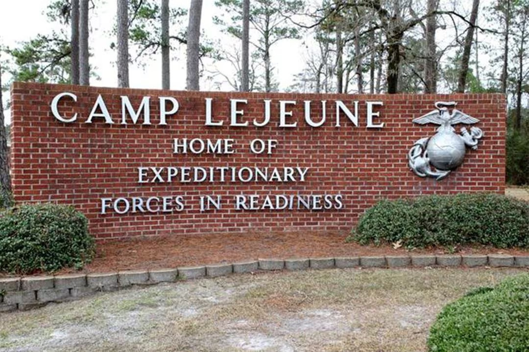 Lối vào Căn cứ Thủy quân lục chiến Mỹ Camp Lejeune ở bang Bắc Carolina. Ảnh: U.S. Marine Corps.
