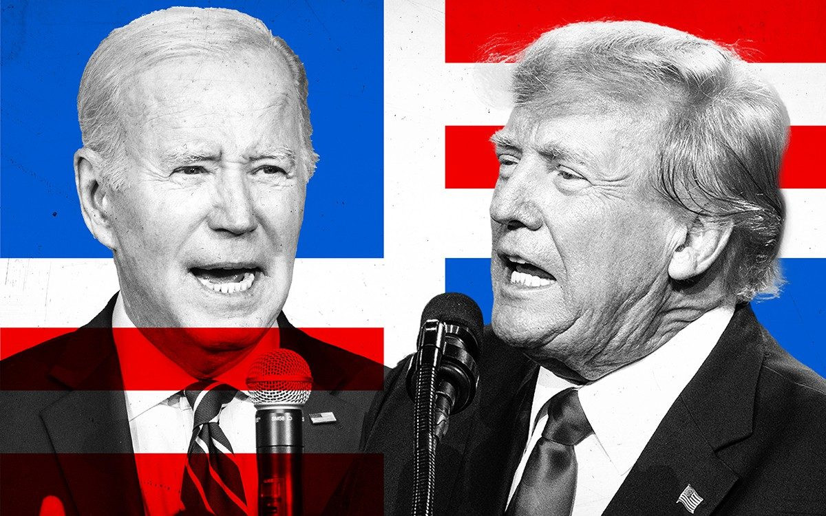 Hai ông Joe Biden và Donald Trump có thể tiếp tục cuộc đua vào Nhà Trắng năm 2024. Ảnh: The Telegraph. Hai ông Joe Biden và Donald Trump có thể tiếp tục cuộc đua vào Nhà Trắng năm 2024. Ảnh: The Telegraph.