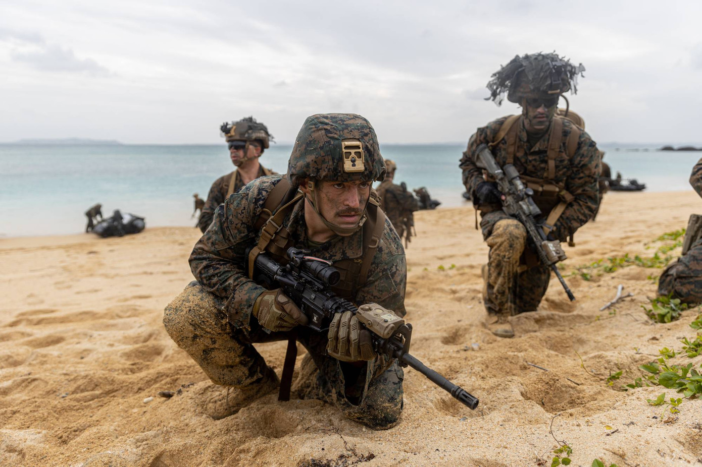 Lính thủy đánh bộ Mỹ diễn tập ở Nhật Bản. Ảnh: U.S. Marine Corps.
