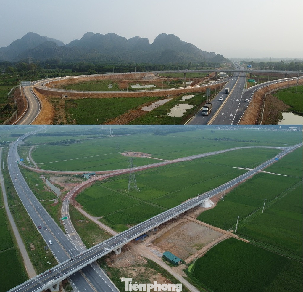 Nút giao Đồng Thắng (ảnh trên - qua huyện Triệu Sơn) và nút giao Thiệu Giang (ảnh dưới - qua huyện Thiệu Hóa, Thanh Hóa) là 7 nút giao được xây dựng để hoàn thiện cao tốc Bắc - Nam đoạn Mai Sơn - QL45. Nút giao Đồng Thắng (ảnh trên - qua huyện Triệu Sơn) và nút giao Thiệu Giang (ảnh dưới - qua huyện Thiệu Hóa, Thanh Hóa) là 7 nút giao được xây dựng để hoàn thiện cao tốc Bắc - Nam đoạn Mai Sơn - QL45.