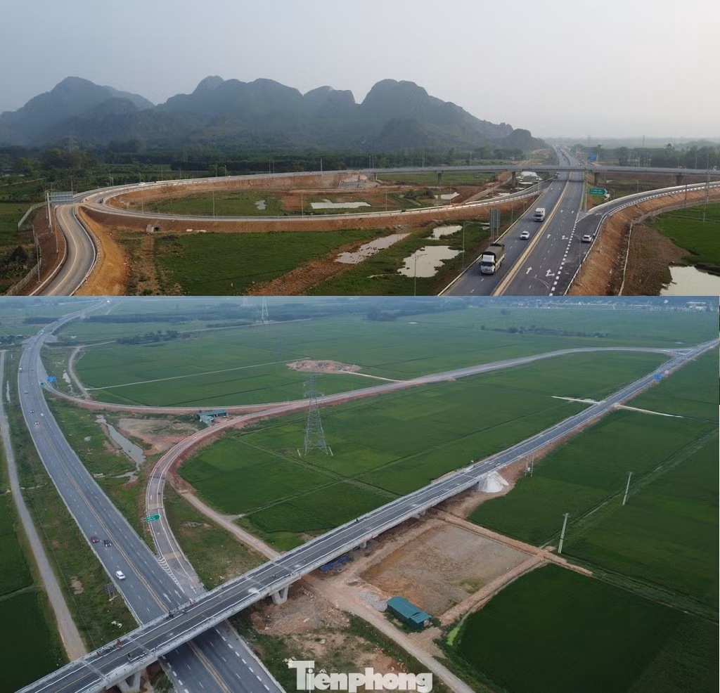 Nút giao Đồng Thắng (ảnh trên - qua huyện Triệu Sơn) và nút giao Thiệu Giang (ảnh dưới - qua huyện Thiệu Hóa, Thanh Hóa) là 7 nút giao được xây dựng để hoàn thiện cao tốc Bắc - Nam đoạn Mai Sơn - QL45. Nút giao Đồng Thắng (ảnh trên - qua huyện Triệu Sơn) và nút giao Thiệu Giang (ảnh dưới - qua huyện Thiệu Hóa, Thanh Hóa) là 7 nút giao được xây dựng để hoàn thiện cao tốc Bắc - Nam đoạn Mai Sơn - QL45.