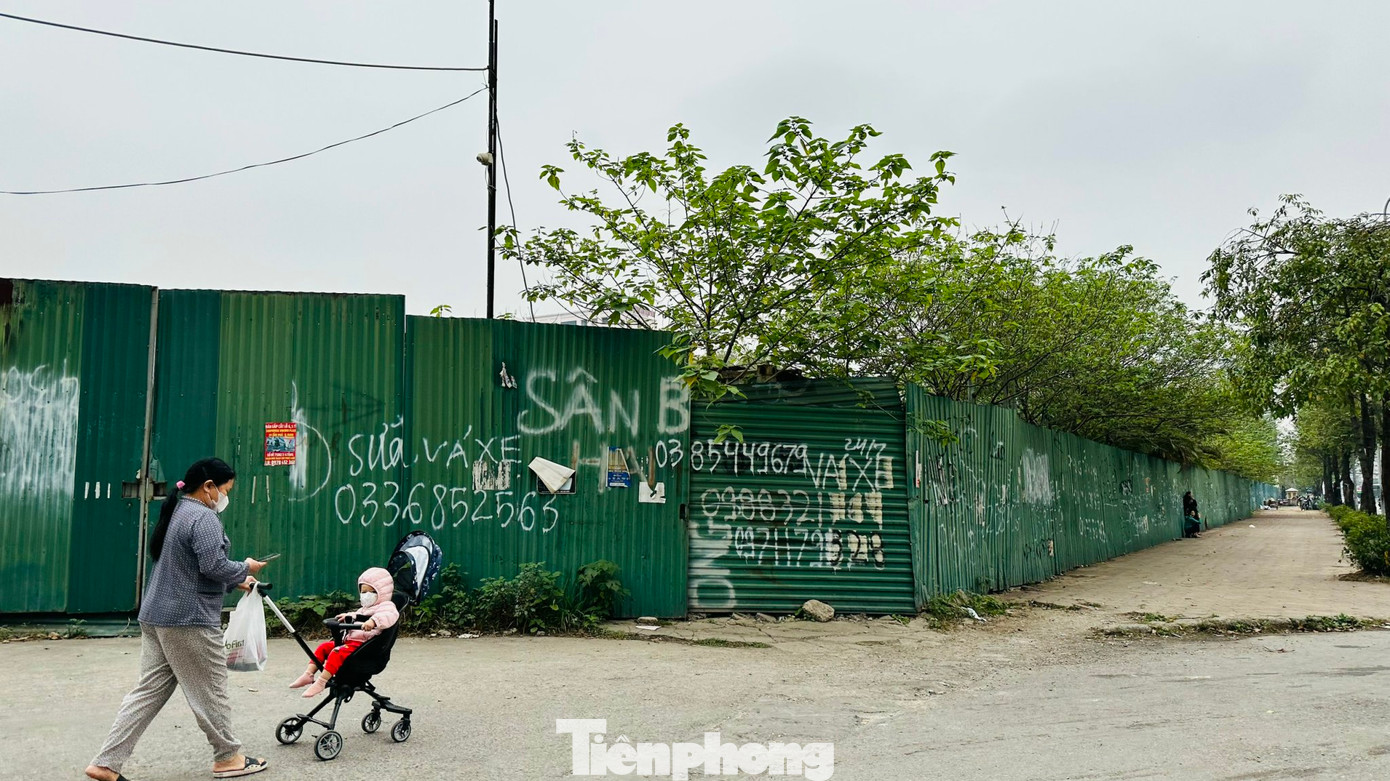 Một dự án đường Tố Hữu (Nam Từ Liêm, Hà Nội) chậm triển khai (ảnh: Như Ý).