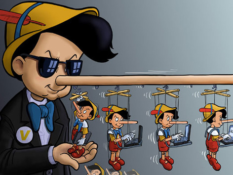 Tin đồn thất thiệt trên mạng phát tán nhanh, gây hậu quả nghiêm trọng. Minh họa: China Daily