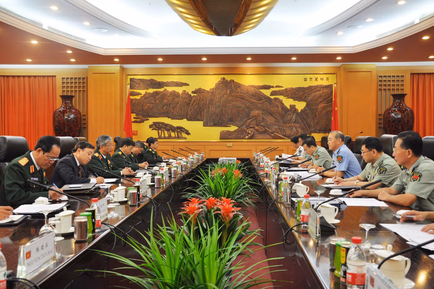 Quang cảnh buổi đối thoại chiến lược quốc phòng-an ninh Việt-Trung cấp Thứ trưởng lần thứ hai Ảnh: TTXVN