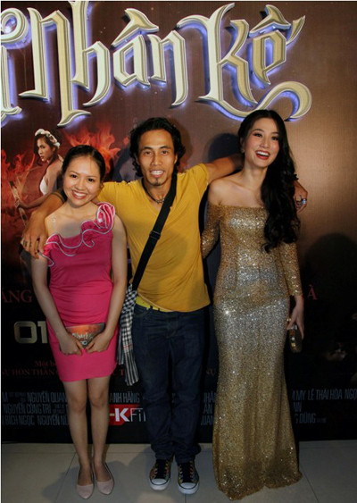 Cùng Phạm Anh Khoa trong buổi ra mắt Mỹ nhân kế