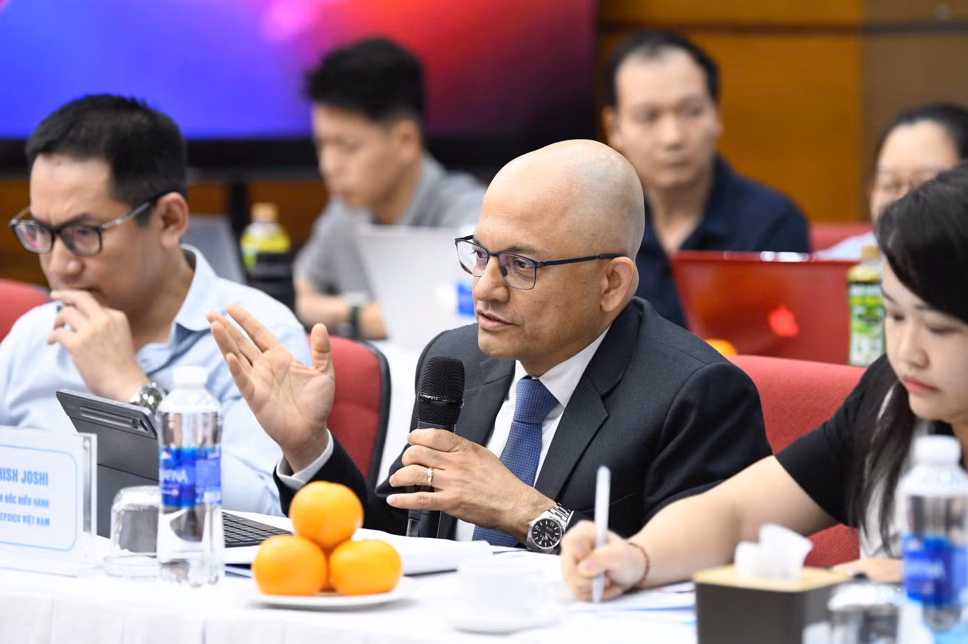 Ông Ashish Joshi - Tổng Giám đốc điều hành Suntory PepsiCo Việt Nam. Ông Ashish Joshi - Tổng Giám đốc điều hành Suntory PepsiCo Việt Nam.