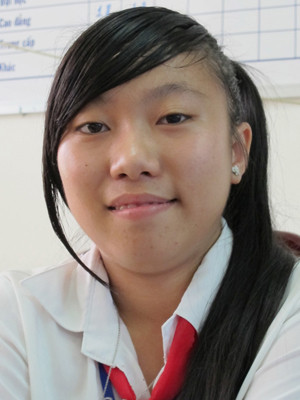 Em Trương Tuyết Hoa. Ảnh: Nguyễn Tiến Hưng