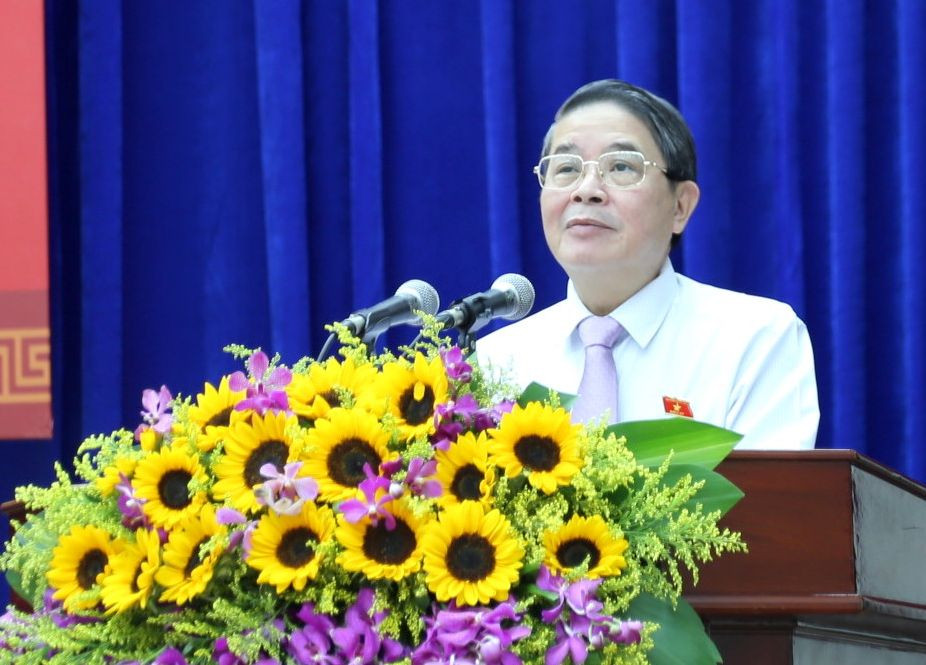 Phó Chủ tịch Quốc hội Nguyễn Đức Hải phát biểu tại Kỳ họp thứ 15, HĐND tỉnh Quảng Nam khóa X. (Ảnh: Hoài Văn)