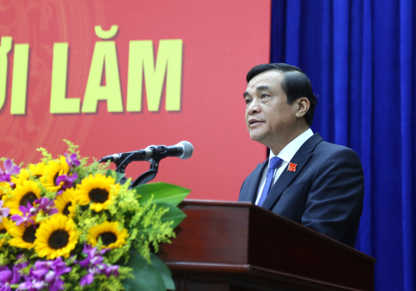 Bí thư Tỉnh ủy Quảng Nam, Chủ tịch HĐND tỉnh Quảng Nam Phan Việt Cường phát biểu chỉ đạo kỳ họp.