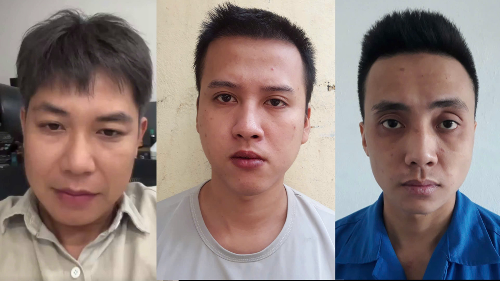 Các đối tượng trong đường dây và tang vật liên quan vụ án. Các đối tượng trong đường dây và tang vật liên quan vụ án.