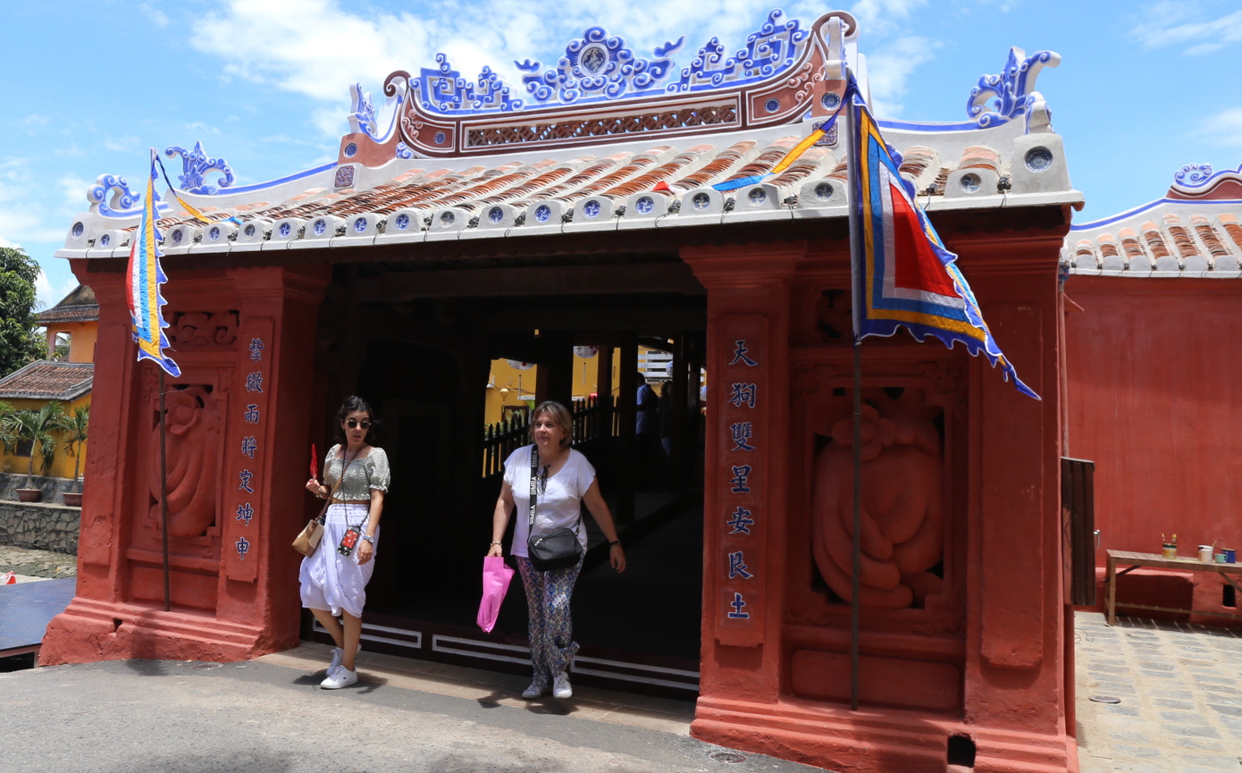 Di tích Chùa Cầu sau trùng tu. Di tích Chùa Cầu sau trùng tu.