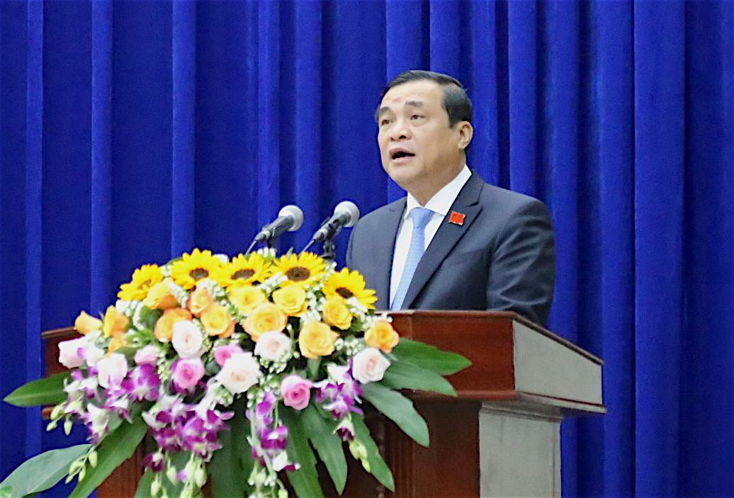 Bí thư Tỉnh uỷ Quảng Nam Phan Việt Cường phát biểu khai mạc Kỳ họp lần thứ 12 HĐND tỉnh. Bí thư Tỉnh uỷ Quảng Nam Phan Việt Cường phát biểu khai mạc Kỳ họp lần thứ 12 HĐND tỉnh.