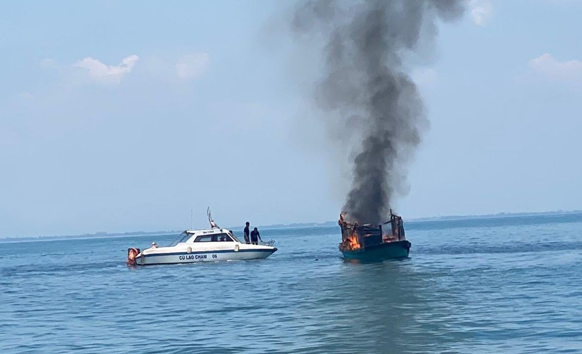 Hiện trường vụ cháy. Ảnh CTV