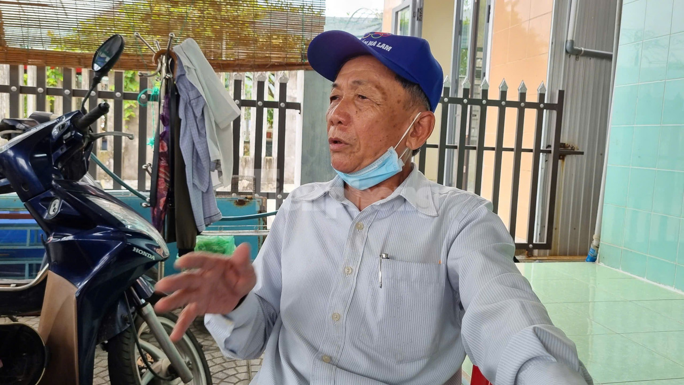 Ông Nguyễn Đình Hải - Khối phố trưởng khối phố 3, thị trấn Hà Lam, huyện Thăng Bình (Quảng Nam). Ảnh: Hoài Văn