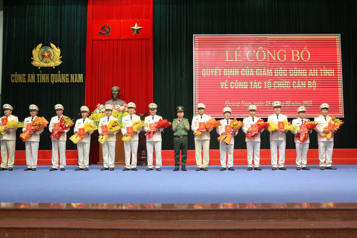 Nhiều lãnh đạo công an cấp huyện được điều động, bổ nhiệm vị trí công tác mới.