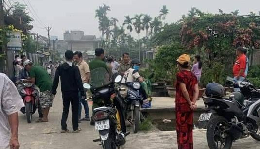 Hiện trường nơi phát hiện thi thể cháu bé. Ảnh FB